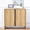Oak, variant on LEFHDA 30.7'' Modern Farmhouse Sideboard Buffet Cabinet with Storage, Wooden Fluted Panel Doors & Adjustable Shelves, Modular Credenza for Entryway or Living Room Accent