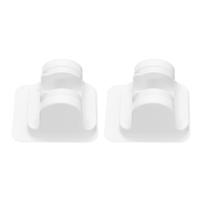 Soporte de ducha Uxcell con adhesivo y ajustable, montaje en pared (blanco)
