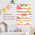 thumbnail image 4 of FORMRS Acrylic Clipboard with Low Profile Clip Standard A4 Letter Size, 12.5" x 9", Striped Crab, 4 of 8