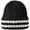 Black, variant on Y2k Crochet Hats for Women Stripes Beanie Blank Beanies Vintage Handmade Hat Men Girl Wool Winter Cap