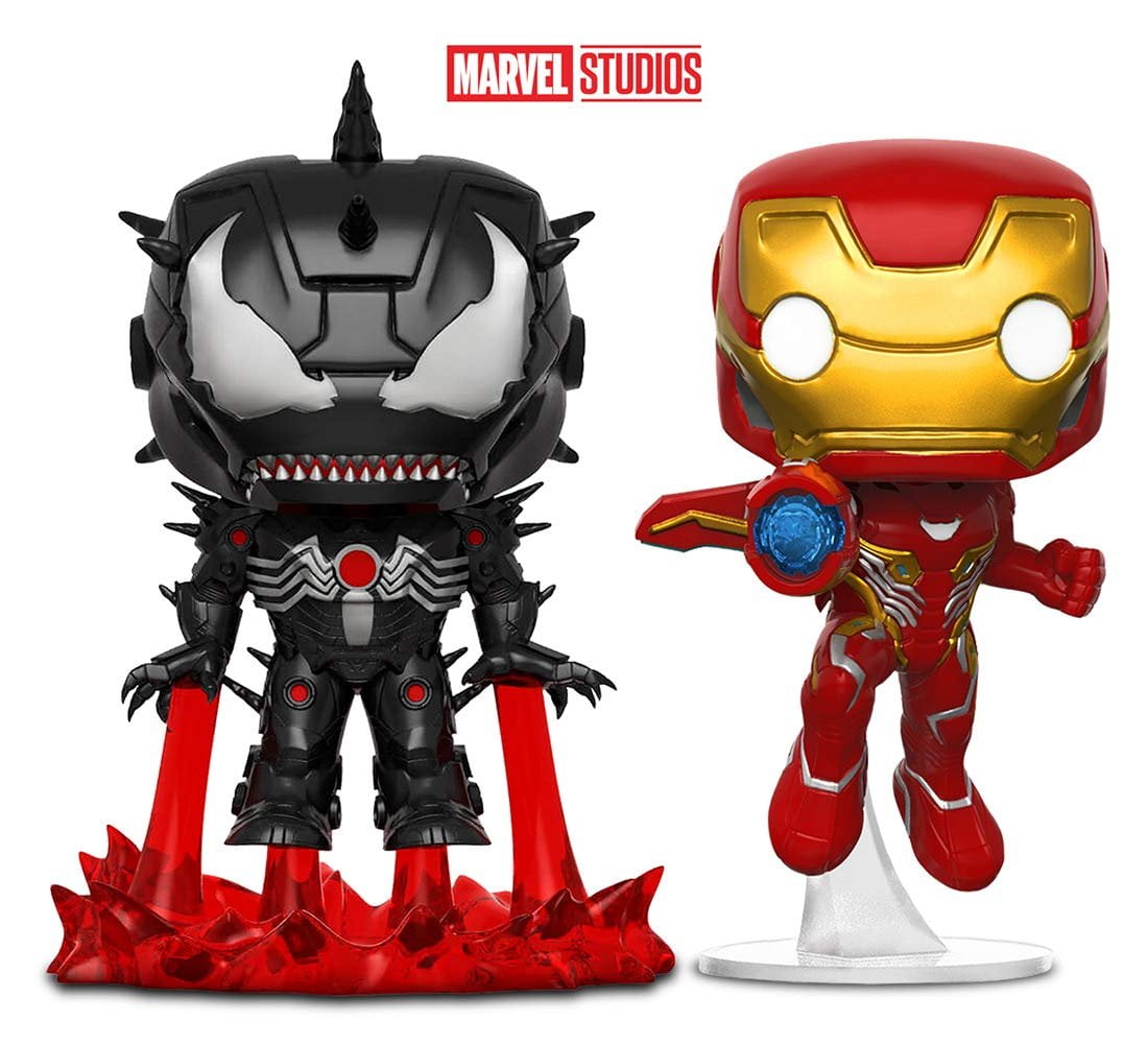 Warp Gadgets Bundle   Funko Pop Marvel Venom   Venomized Iron Man and  Nfinity War Iron Man 20 Items