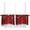 Scarlet, variant on Christmas Red Kitchen Curtain 2 Panels Tiers Curtains 36 Inch Length, White Snowflake Xmas Winter Curtains Rod Pocket Curtains Window Drapes Treatment Window Cafe Curtains