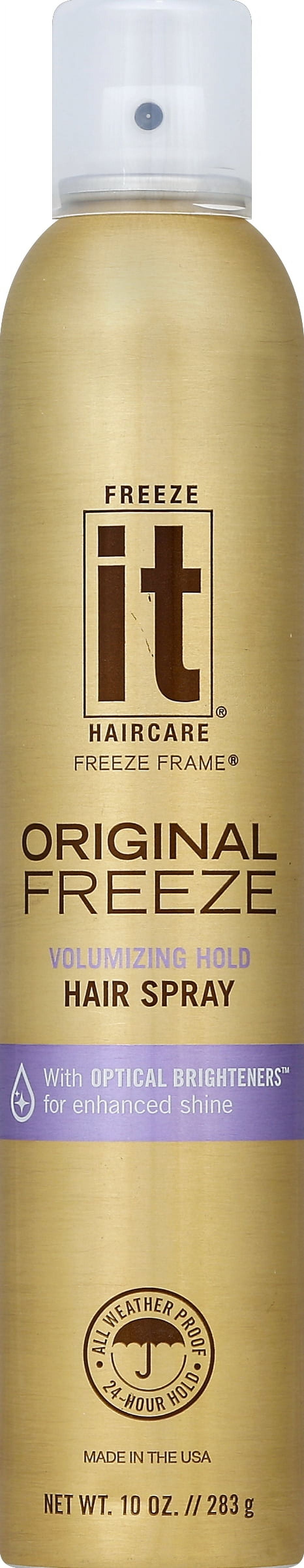 (2 pack) Freeze It UV Protection Volumizing Nourishing Freeze Frame Hair Spray, 10 oz