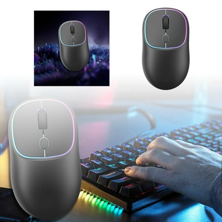 

7 Color Illuminated Rechargeable Mode Silent Wireless With TYPE C Interface