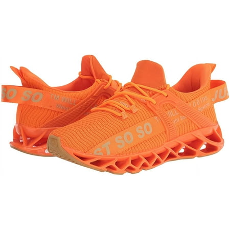 UMYOGO Just so so Women Walking Shoes Breathable Running Sneakers Orange Size 8