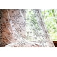 thumbnail image 2 of Floral Tulle Curtains with Rod Pocket, Monochrome Doodle Style Blooming Plants in Various Shapes Swirls and Lines Image, Sheer Drape for Wedding Party 2 Panels, 7 Sizes, Black White, by Ambesonne, 2 of 3