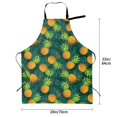 thumbnail image 5 of Picia Pineapples with Palm Leaves Waterproof Apron for Unisex Adult - Adjustable Bib Apron with Pockets, Ideal for Cooking, Gardening, Painting, and Household Chores, 5 of 9