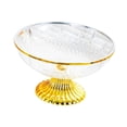 thumbnail image 2 of Tnarru Bol sur Pied Décoratif Bol à Fruits sur Pied Assiette Spécialisée Moderne Support de Service Décoratif Centre de Table pour Table à Manger Transparent, 2 of 8