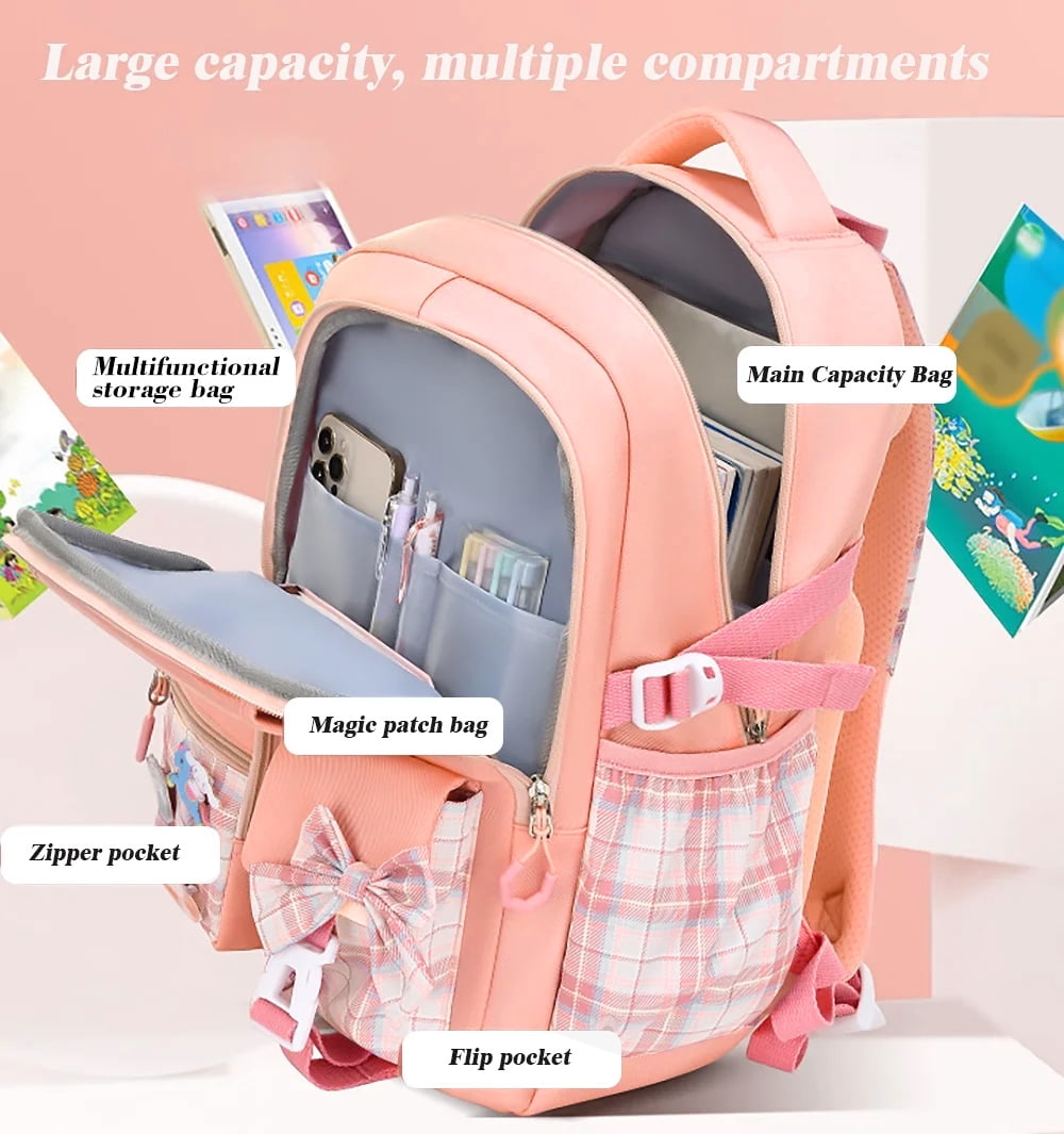 Waterproof Pink School Bag Backpack for Girls, Italy Ubuy