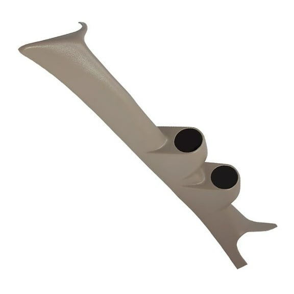 GlowShift | Factory Color Matched Tan Full Size Dual Pillar Gauge Pod for 1999-2007 Ford Super Duty 6.0 & 7.3 Powerstroke F-250 & F-350