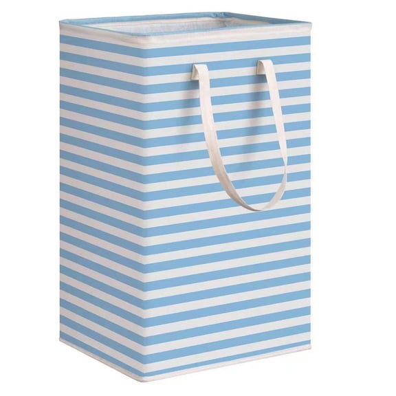Large Laundry Hamper, Laundry Baskets with Handles, Freestanding Clothes Storage Basket for Clothes Blue