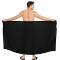 thumbnail image 5 of HAPPY BAY Men's Pareo Standard Swimsuits Sarong Full Beach Wrap One Size Black-AA767 Summer Vacation Aloha, 5 of 5