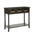 thumbnail image 3 of SAFAVIEH Autumn Country Rustic 3 Drawer Storage Console, Distressed Black, 3 of 5