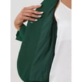 thumbnail image 6 of INSPIRE CHIC Mother's Day Women's 2 Piece Skirt Suit Set Peplum Blazer High Waist Pencil Skirt Work Outfit L Dark Green, 6 of 7