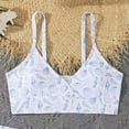 thumbnail image 5 of TOWED22 Girls Swimsuits 3 Piece Bathing Suit Bikini Set with Sporty Shorts Beach Swimwear for Girl 8-15 Years(White,7-8 Y), 5 of 6