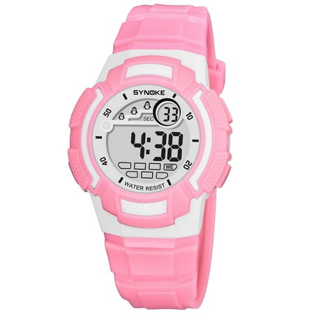 digital wrist watch with stopwatch