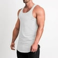 thumbnail image 7 of Men's Fitness Gym Tank Top Singlet Bodybuilding Stringers Sleeveless Muscle Shirt Vest, 7 of 7