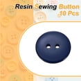 thumbnail image 3 of Uxcell 10Pcs Resin Sewing Button, 20mm 2 Holes Round Craft Buttons Midnight Blue, 3 of 6