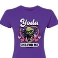 thumbnail image 2 of Star Wars - Valentine Yoda One For Me - Juniors Fitted Graphic T-Shirt, 2 of 4