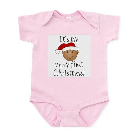 

CafePress - 1St Christmas (African American) Infant Bodysuit - Baby Light Bodysuit Size Newborn - 24 Months