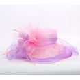 thumbnail image 4 of Women Organza Hats Two Wear Ways,Hat Flower Can Be Used As a Headwear, 4 of 5