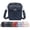 Dark Blue, variant on Crossbody Leather Bag,Large Capacity Sling Messenger Bag, Retro Faux Leather Built in Purse Anti Theft Bag for Travel