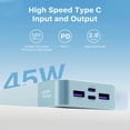 thumbnail image 4 of Cargador portátil Power Bank JUOVI J2621 20000mAh 45W PD3.0, 4 of 7