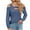 Blue, variant on GigrtiJin Womens Cold Shoulder Tops Cut out Neck Long Sleeve Solid Color Shirts off Shoulder Casual Tunic Top Blouse