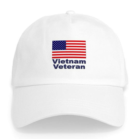 CafePress - Vietnam Veteran Cap - Adjustable 100% Brushed Unisex Casual Cotton Baseball Cap, Beige, 1