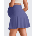 thumbnail image 4 of G4Free BareFeel Maternity Tennis Skirt with One Pocket Over The Belly Stretchy Pregnancy Workout Skorts Inner Shorts Golf, 4 of 8