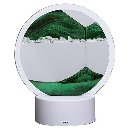 

3D Moving Sand Art Desk Lamp 7.87 Inch 360° 15ml Rotating Thank You for Being A Friend Chicken Lamp Plug in Night Lights for Home Lamp for Kids Room Colorful Lamp Smart Night Light