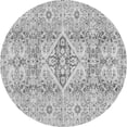 thumbnail image 1 of Ahgly Company Indoor Round Abstract Gray Modern Area Rugs, 5' Round, 1 of 4