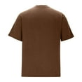 thumbnail image 5 of Ashirexll Mens T-shirts, Big and Tall Shirts for Men, Summer Plus Size Casual Fashion Button Round Neck Short Sleeve Solid Color T-shirts Tops, 5 of 6
