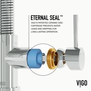 VIGO Edison Single Handle Pull-Down Sprayer Kitchen Faucet in Chrome