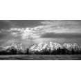 thumbnail image 2 of Deiter, Lori 14x9 Black Ornate Wood Framed with Double Matting Museum Art Print Titled - Sunlight on the Tetons, 2 of 4