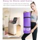 thumbnail image 5 of Tapete de Yoga Gruesa de 1/2 Pulgada de Estiramiento de Pilates, Tapetes de Ejercicio de Espuma de Alta Densidad, Color Morado con Bolsa, 5 of 8