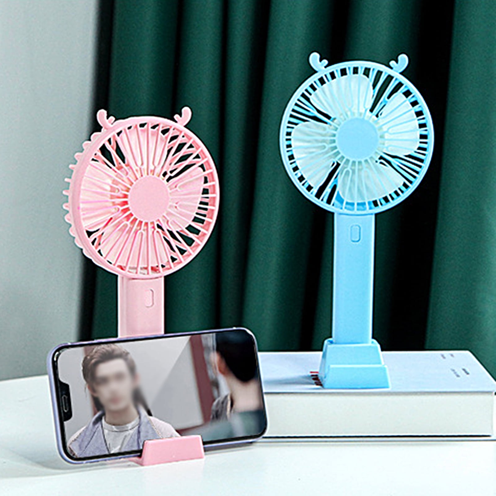 UDIYO Mini Portable Fan Mini Handheld Fan , 3 Speed USB Rechargeable