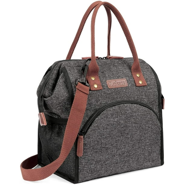 AIMTYD Lunch Bag Insulated Lunch Box Wide Open Lunch Tote Bag