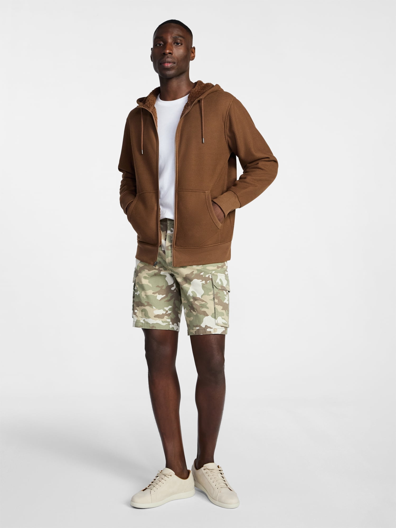 George Men's Thermal Hoodie, Sizes S-3XL