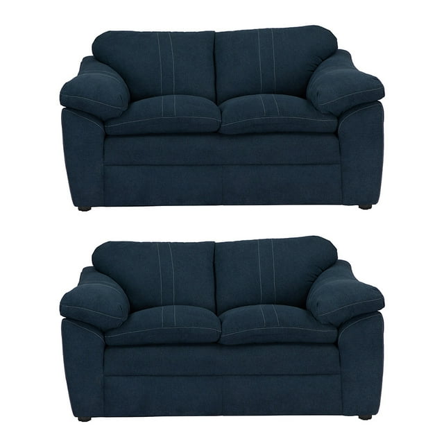 Sala 2-2 TRINITY Aston ( 2 piezas Love Seat ) Azul Oscuro Para Sala