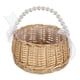 thumbnail image 1 of KALLORY Canasta De Beige Con Asa Y Detalle De Perla Para Bodas Y Ocasiones Especiales, 1 of 6