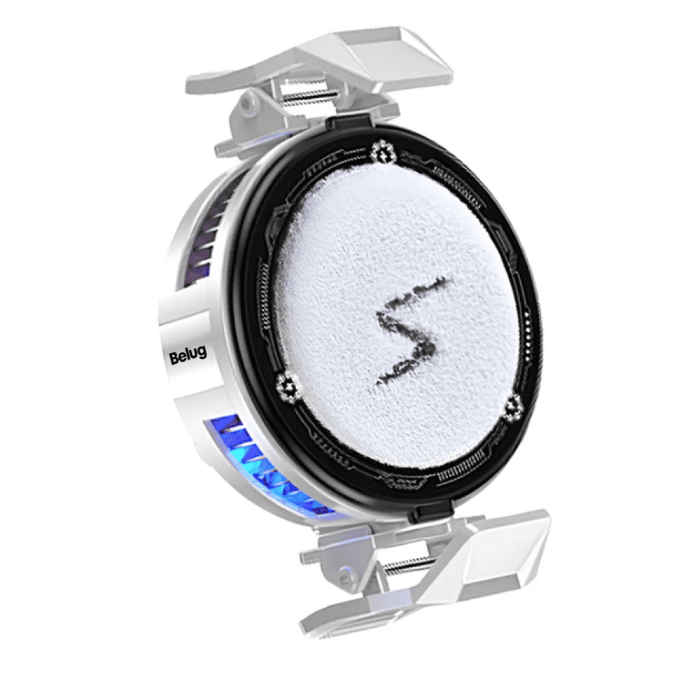 Ventilador Para CelularBelug Con Led Enfriador De Celular Usb Blanco