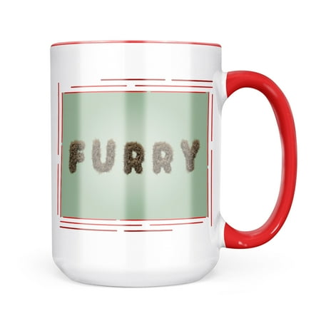 

Neonblond Furry Furry Teddy Bear Letters Mug gift for Coffee Tea lovers
