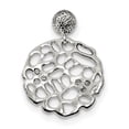 thumbnail image 1 of 925 Sterling Silver Cubic Zirconia Cz Floating Open Chain Slide Pendant Necklace Charm Fancy, 1 of 5