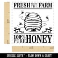 thumbnail image 2 of Fresh From The Farm Beehive Pure Honey Self-Inking Rubber Stamp Ink Stamper - Purple Ink - Small 1 Inch, 2 of 7