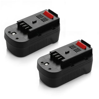 Powerextra 2-Pack 3000mAh 18V Replacement Battery for Black & Decker HPB18  HPB18-OPE 244760-00 A1718 FS18FL FSB18 Firestorm Black and Decker 18 Volt