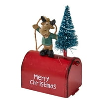 Metal Santa Reindeer Pendant Hanging Ornament for Home Party Yard Desktop Display