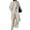White, variant on Womens Long Wool Coats Fall Winter Double Breasted Trench Coat Peacoat White M