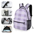 thumbnail image 5 of Purple Lavender Print Backpack for Business Daypack College Canvas Bags Durable, 5 of 6