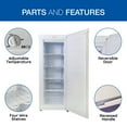 thumbnail image 4 of Koolatron Slim Upright Freezer 5.3 cu ft (150L), White, Manual Defrost, 4 of 7